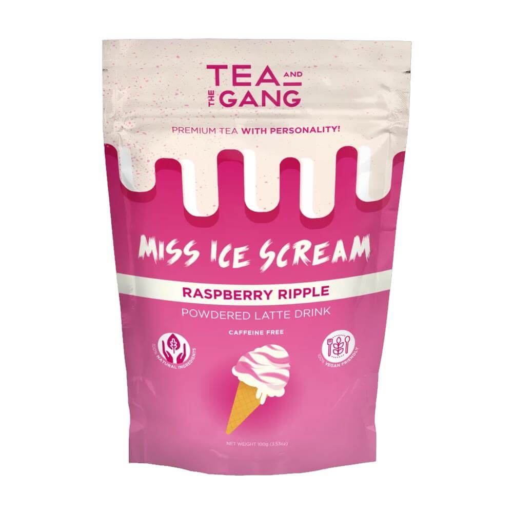 Tea And The Gang Miss Ice Scream Raspberry Ripple Powdered Latte Drink
